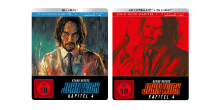 “John Wick: Kapitel 4” im 4K UHD- und im Blu-ray-Steelbook: Cover-Artworks final